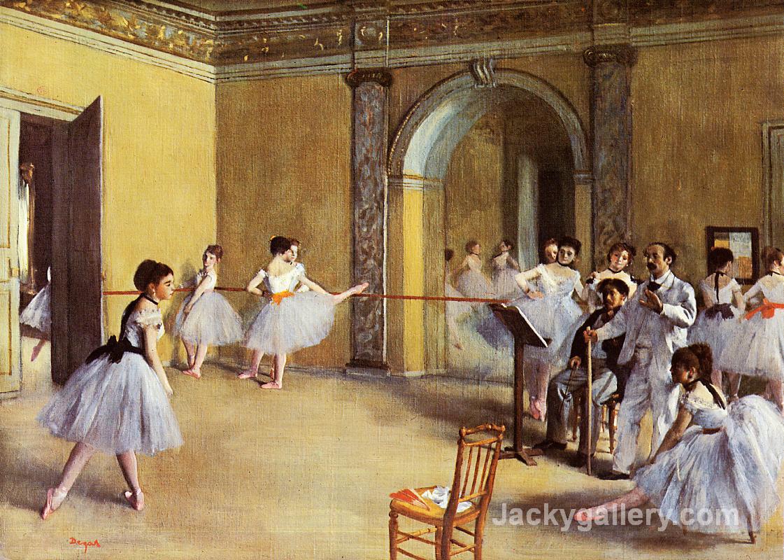Dance Class at the Opera by Edgar Degas paintings reproduction